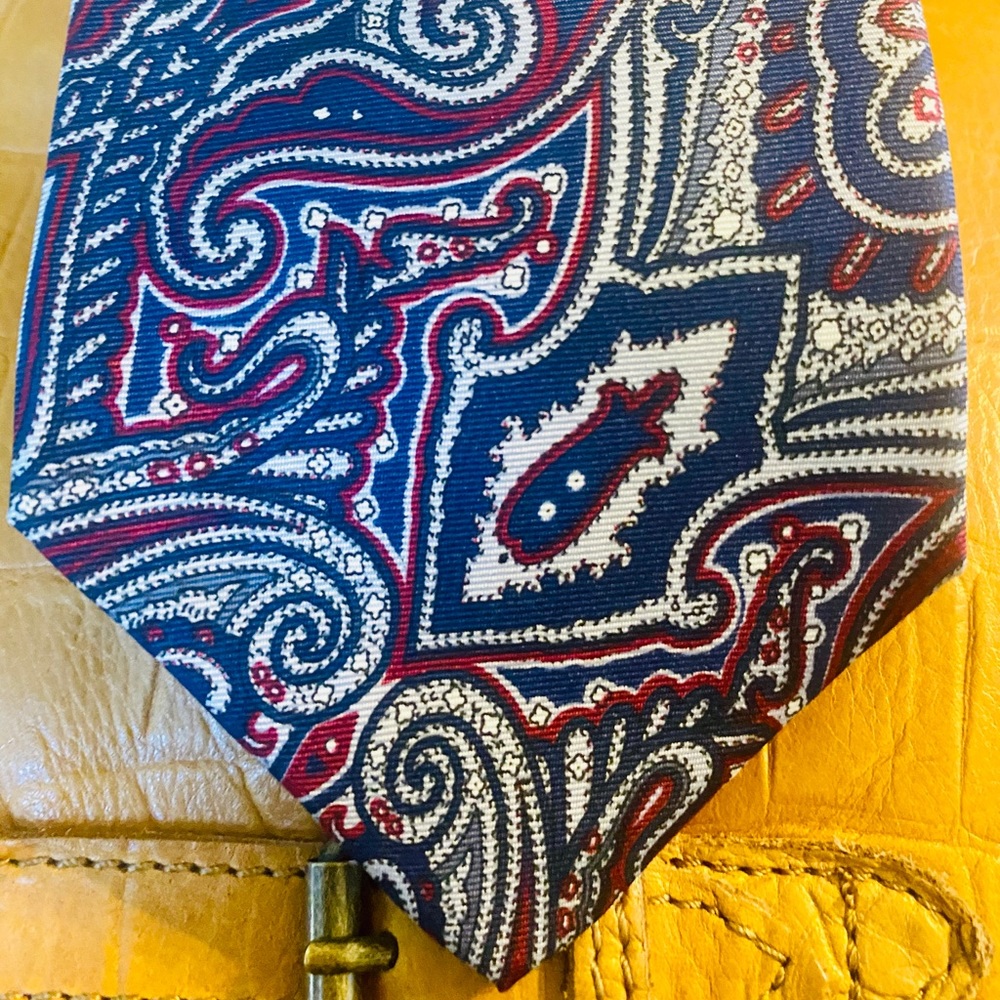 2 100% silk designer ties hand made